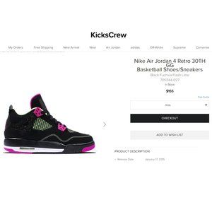 Nike Air Jordan 4 Retro 30TH GG